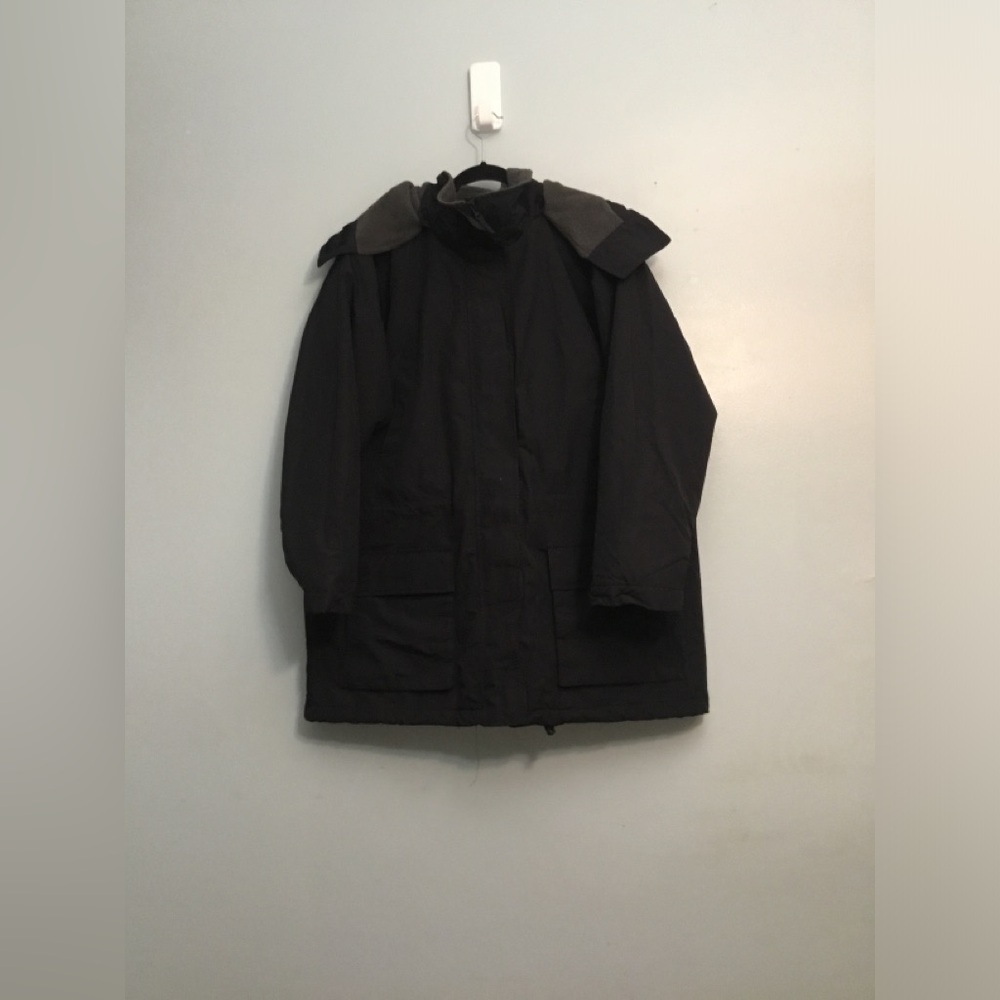 Lands' End Charcoal Fleece Outerwear - Picture 16 of 16